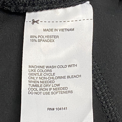 DSG Women Mid-Calf Length Performance High Rise Capri Pure Black DAW39313B