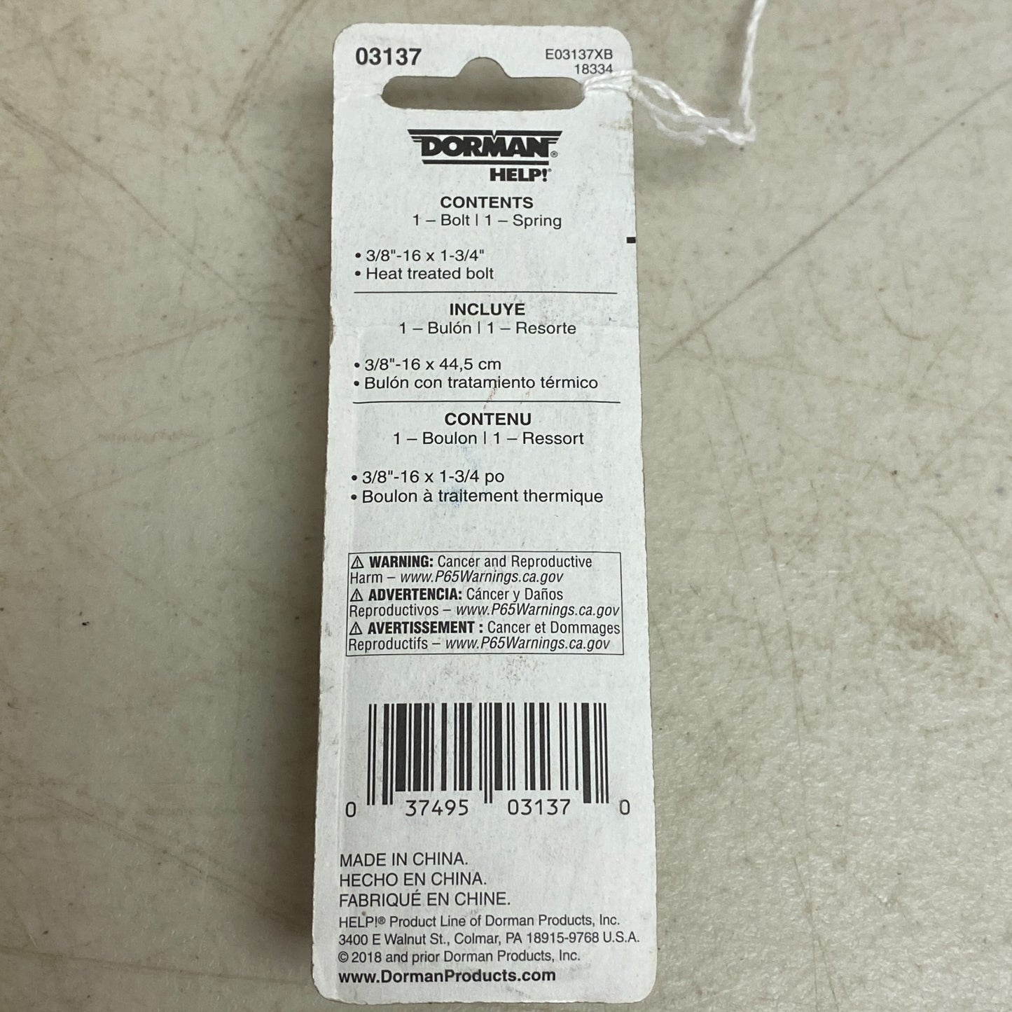 Dorman Tail Light Socket 3-Wire Universal Replacement Black Plastic 03137