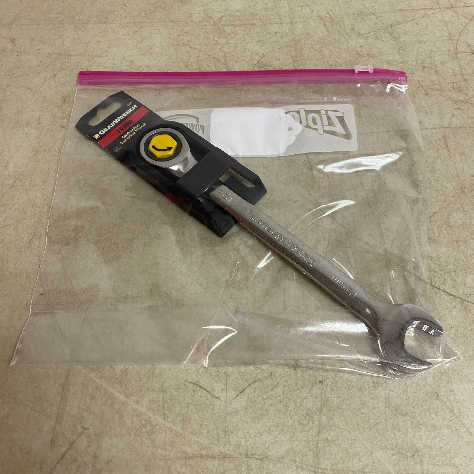 GEARWRENCH 19 mm 72 Tooth 12 Point Ratcheting Combination Wrench Chrome 9119