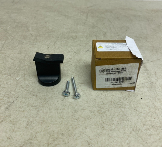 SIGNATURE HARDWARE PLESO SOLID BRASS ROUND CABINET KNOB BLACK