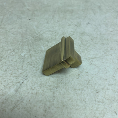 Signature Hardware Brass Knob - 1-1/4'' - Antique Brass,  MODEL: MNG-304-KNOB-AB