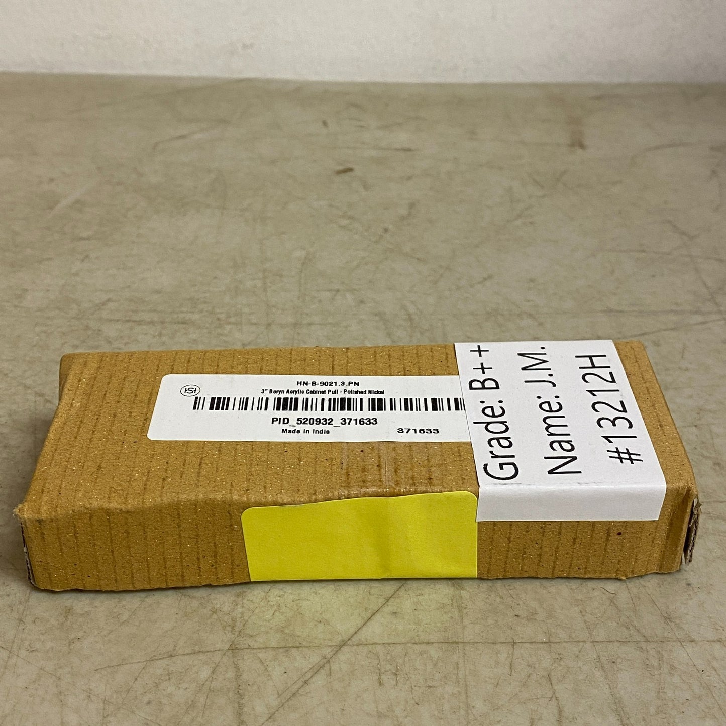 Signature Hardware 3'' Beryn Acrylic Cabinet Pull Polished Nickel