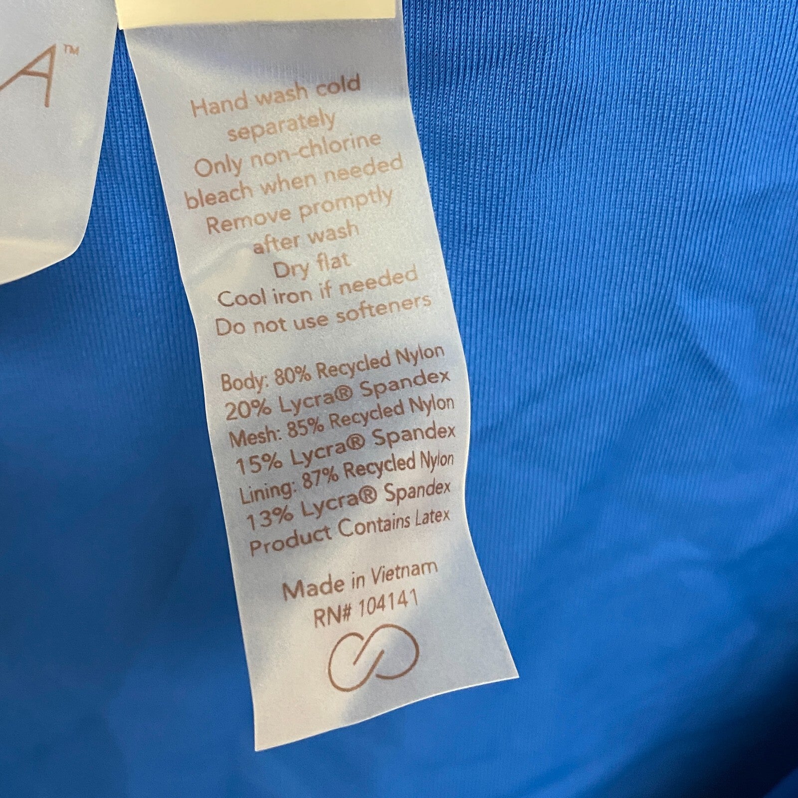 CALIA Women's Swim Collection Mid Rise Boy Short Royal Blue WSA23500 Brand New!