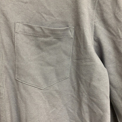 Vrst Mens Long Sleeve Button Down Shirt Tinted Grey Heather  Solid MAX200332