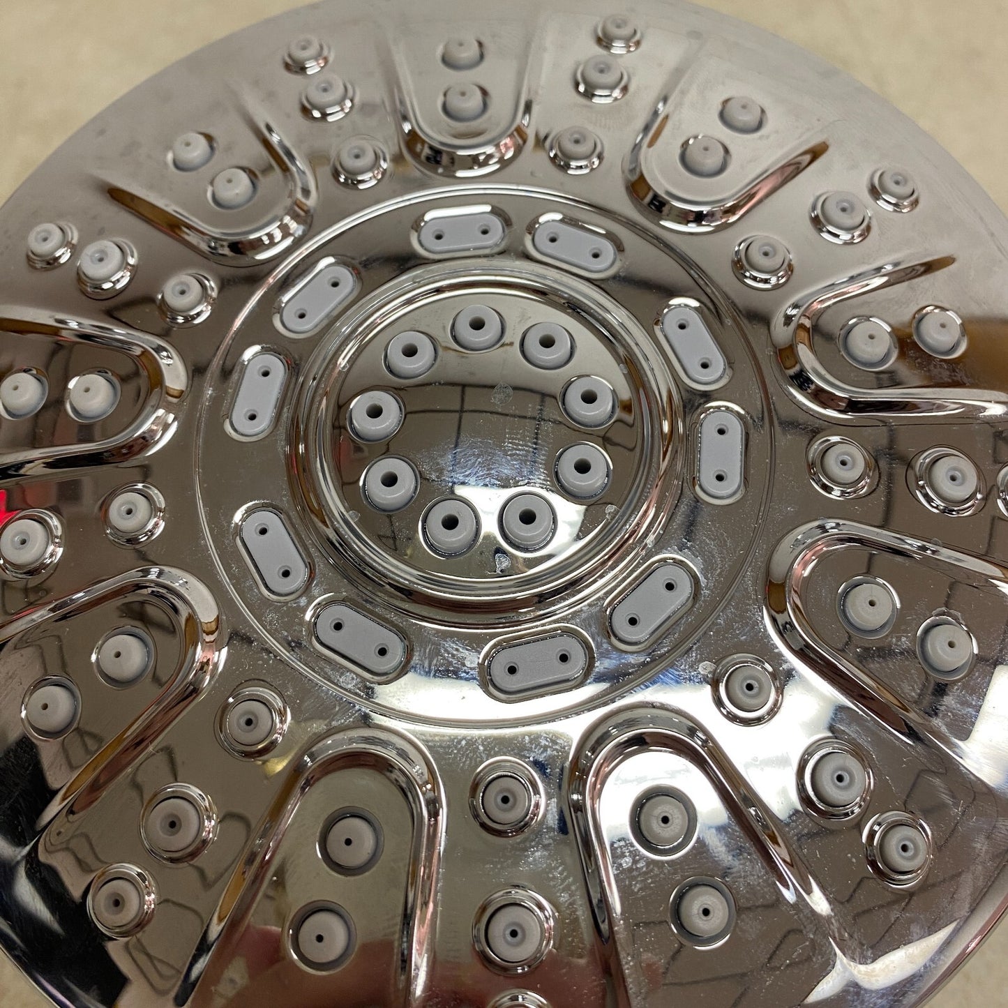 allen + roth Nevis 6-Settings Chrome 5-in Round Dual/Combo Shower Head 1.8 GPM