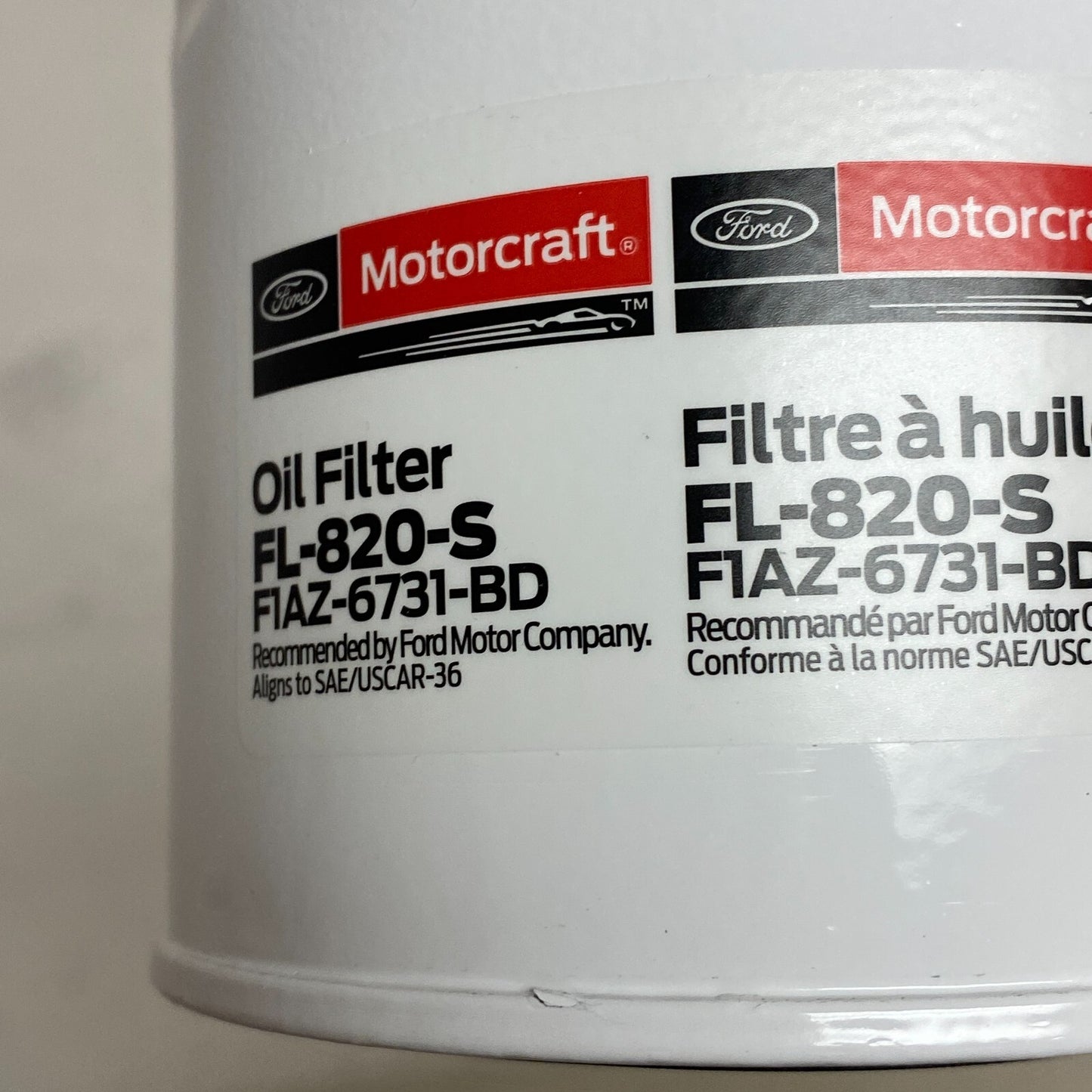 Ford Motorcraft Oil Filter FL-820S , Used- Like New