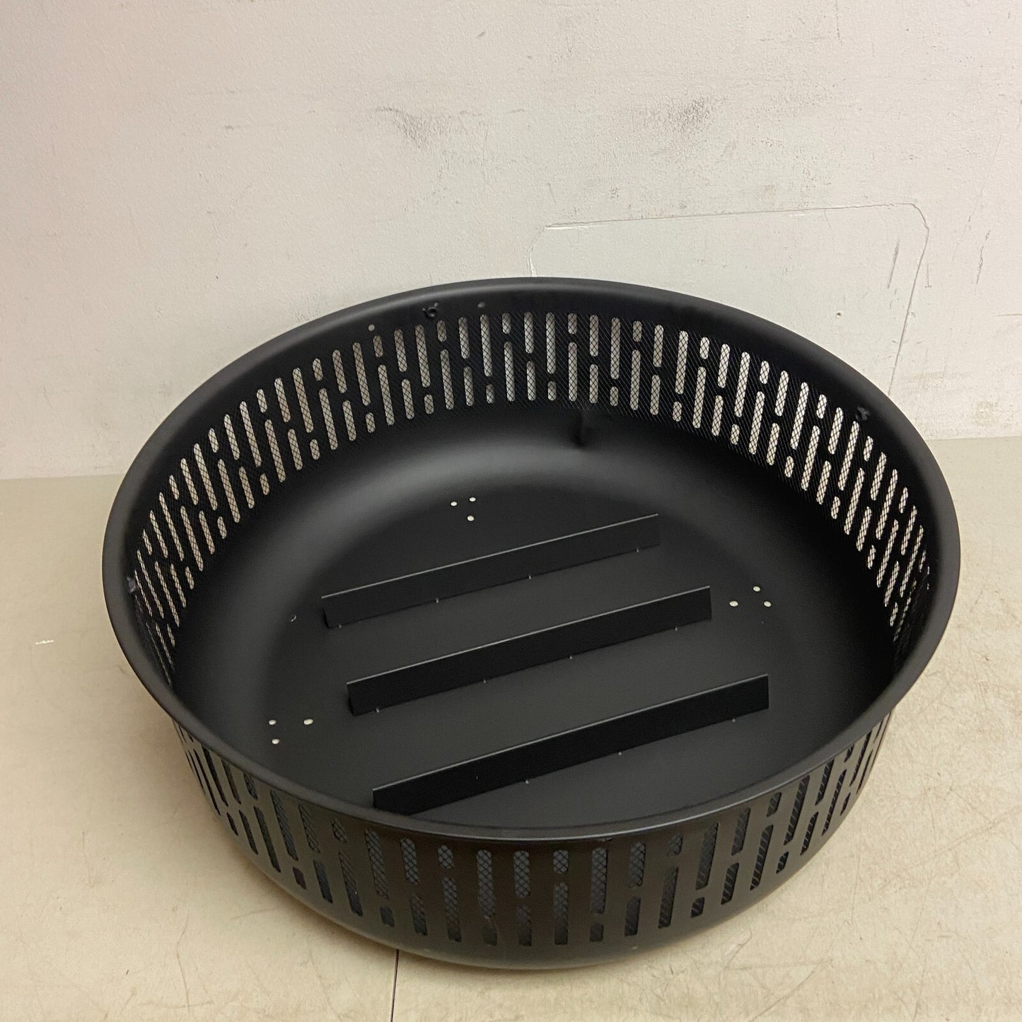 allen + roth 31.5-in W Black Steel Wood-Burning Fire Pit Black Finish