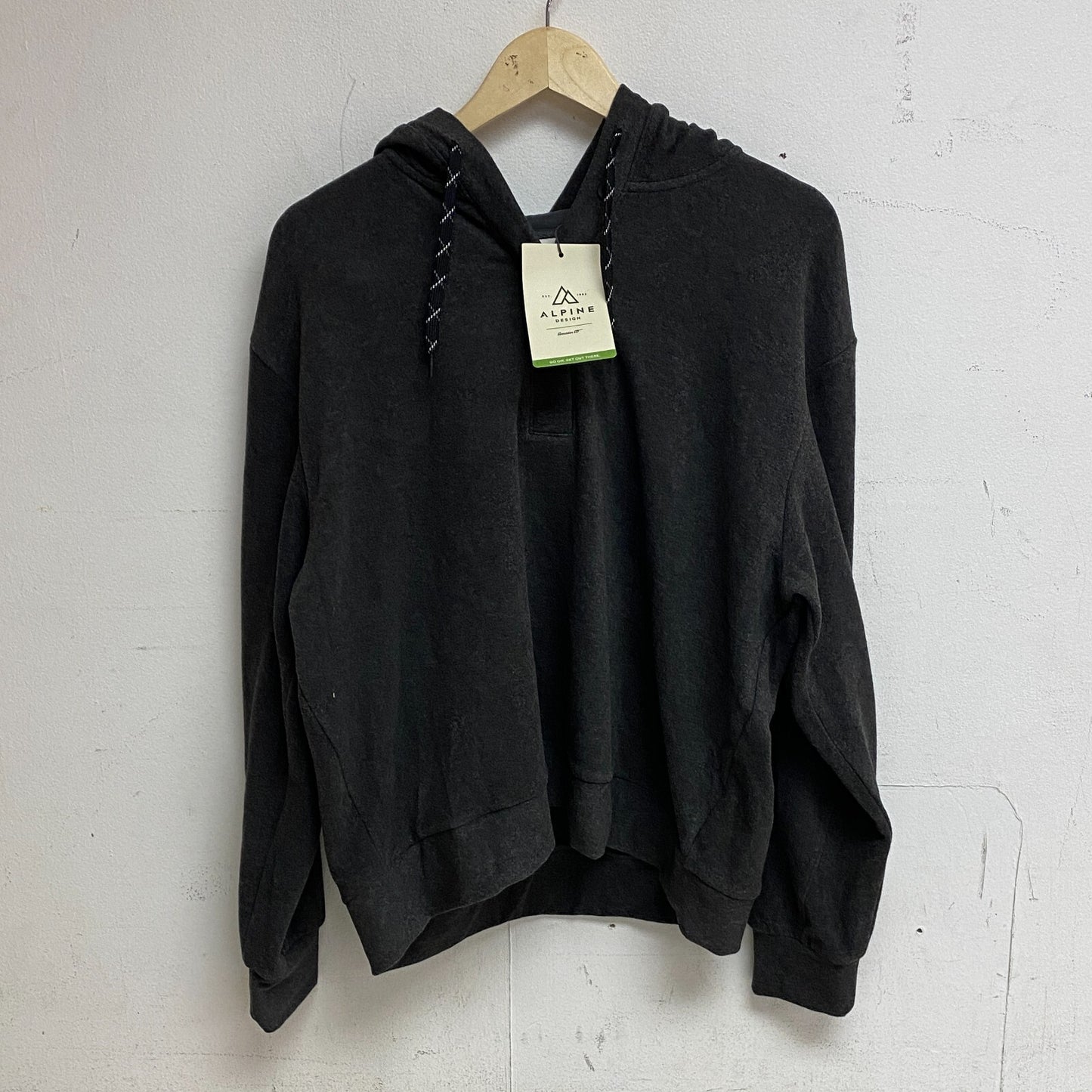 Alpine Design Womens W AD Wonderful Hoodie Pure Black Heather ADW23201 Brand New