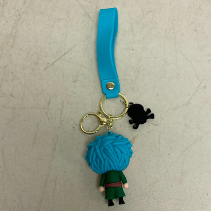 Assorted Silicone One Piece Keychain with Roronoa Zoro Accessory