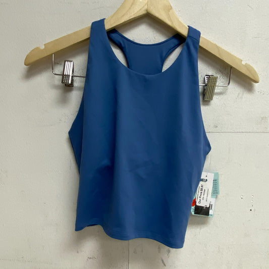 DSG Girls' Shelf Bra Tank Top Basin Blue Sleeveless Solid Racerback DAG23712