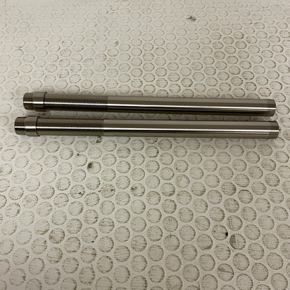Signature Hardware 13" Bottom Pipe Nipples for Freestanding Supplies Brushed Nic