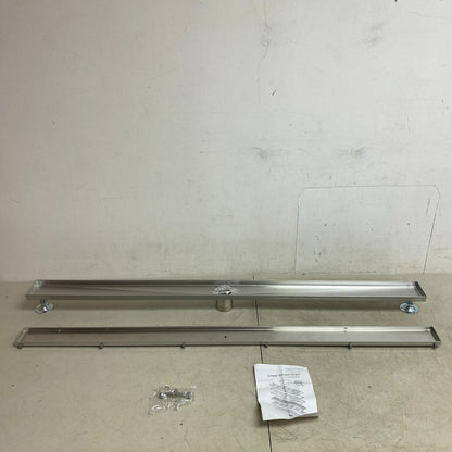 Signature Hardware 48" Cohen Linear Tile-In Shower Drain - Brushed Stainless S.