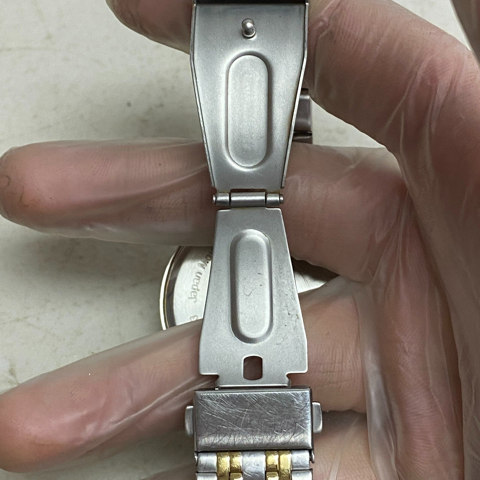 Armitron Women's Two Tone Time Day And Date Function Bracelet Watch, 20/5491TT