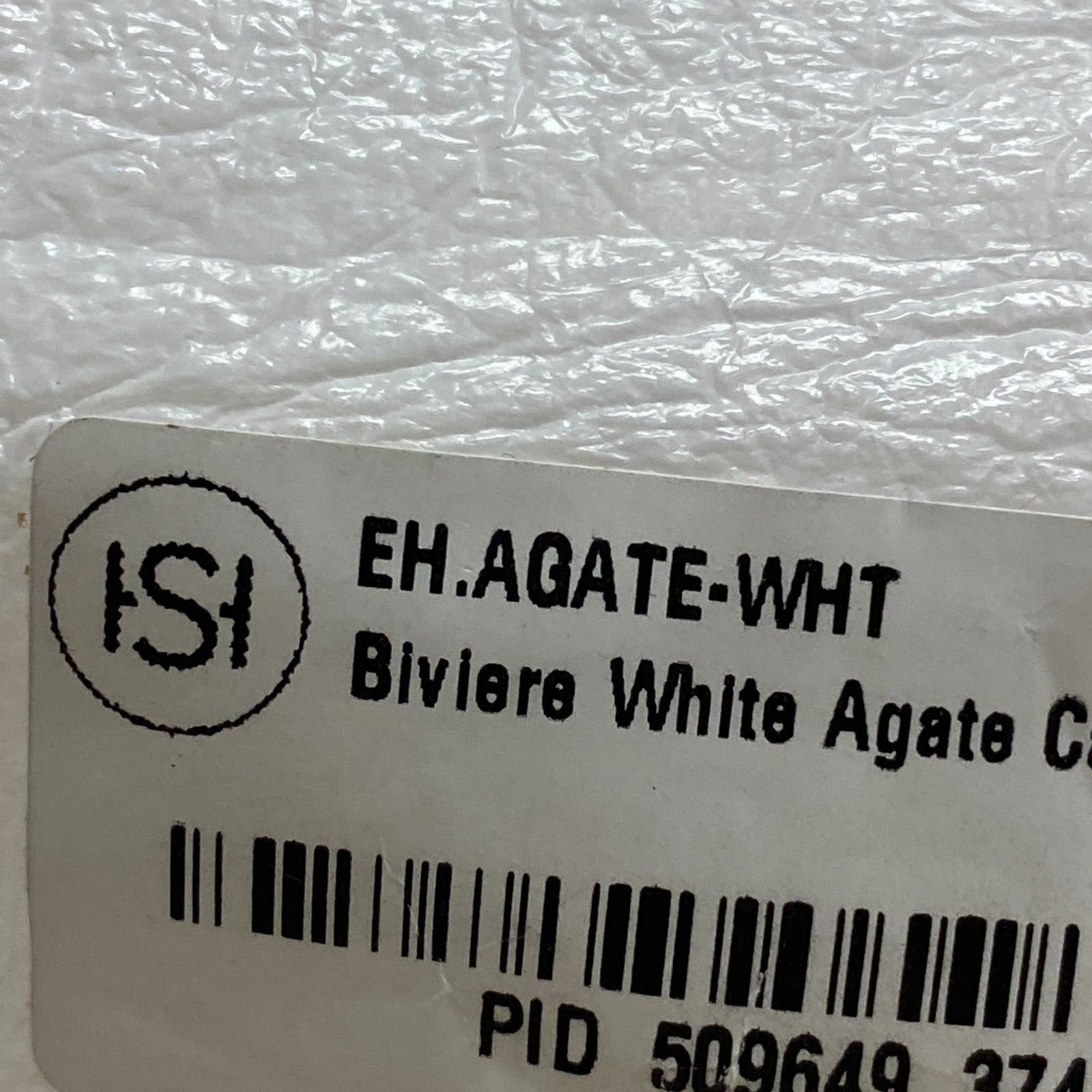 Signature Hardware Biviere White Agate Cabinet Knob 446997