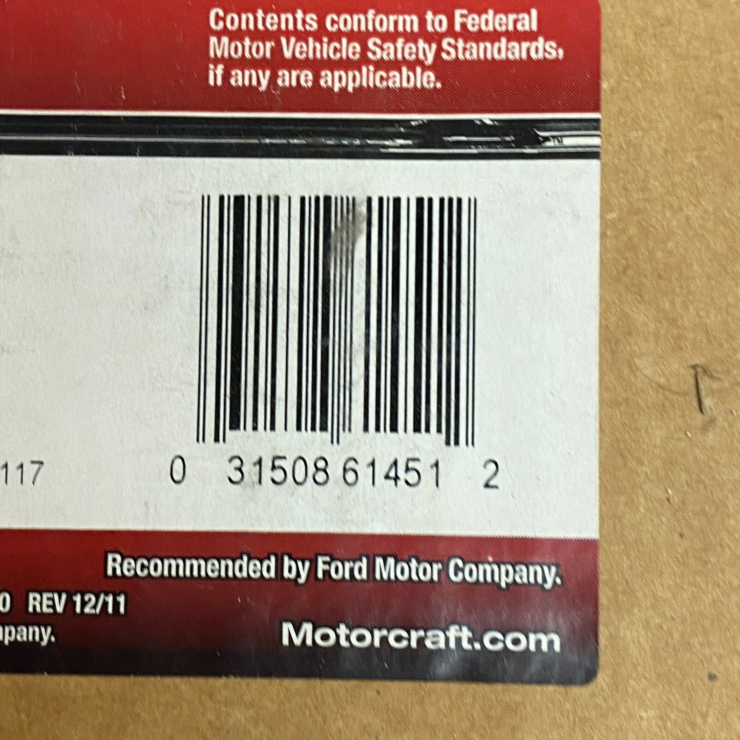 Disc Brake Caliper-Unloaded Caliper Motorcraft BRCF-248