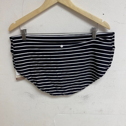 CALIA WOMENS SWIM Mid Rise BOY SHORT STRIPE BLACK WSA23500PRT Brand New!