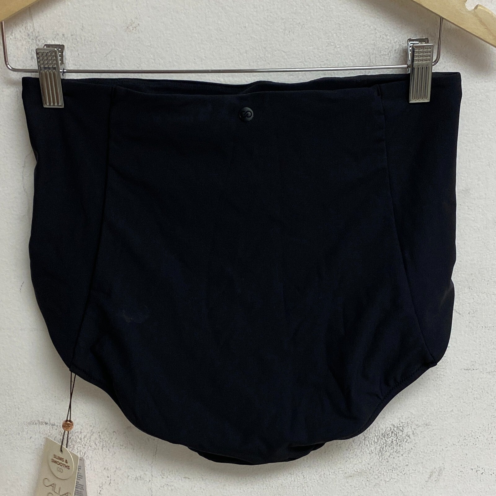 Calia Womens Swim Collection Power Sculpt High Rise Bottom Pure Black WSA23409