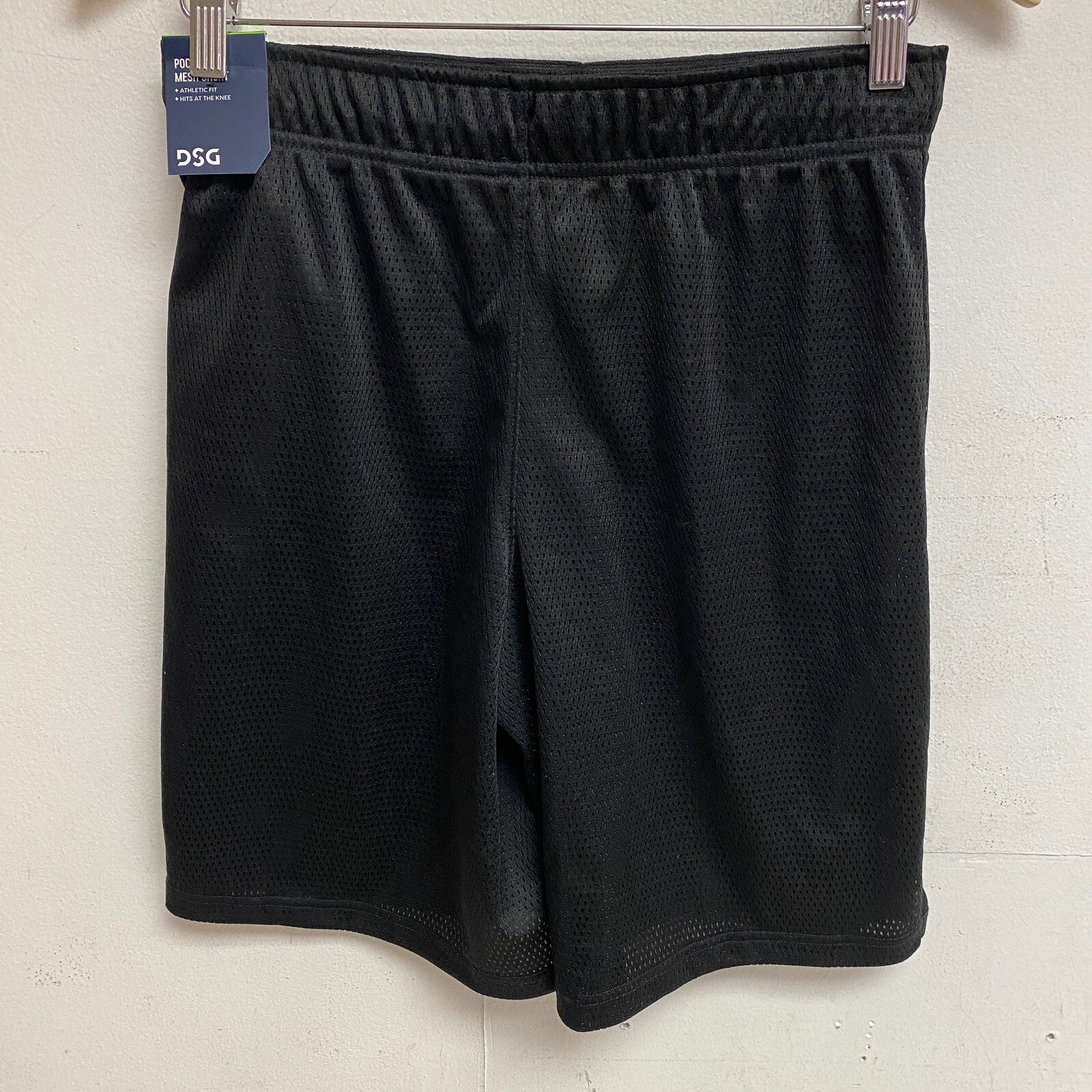 DSG Boys Training Pocketless Design Mesh Short Athletic Fit Pure Black DAB13108