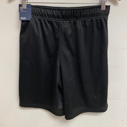 DSG Boys Training Pocketless Design Mesh Short Athletic Fit Pure Black DAB13108