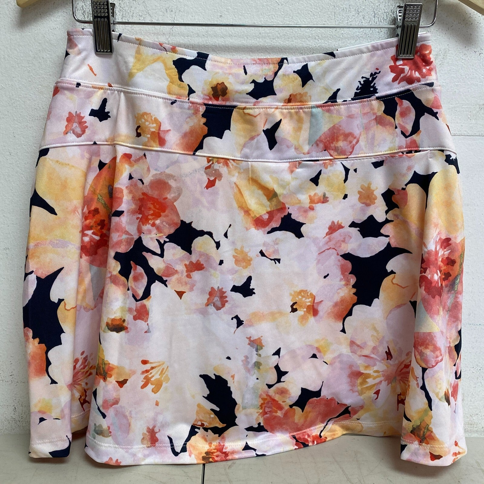 Lady Hagen Womenâs Cocktail Hour 16" Flounce Skort Watercolor Floral WGH17442