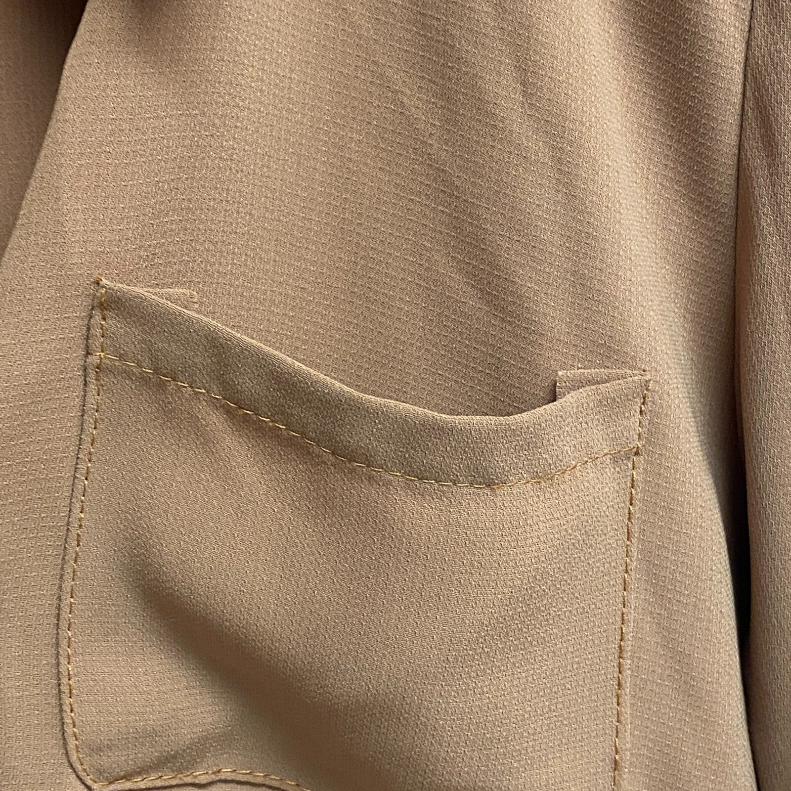 Kasirga Womens Clay Red 5 Button Up 2 skirt Layer Dress Longsleeve Size US10