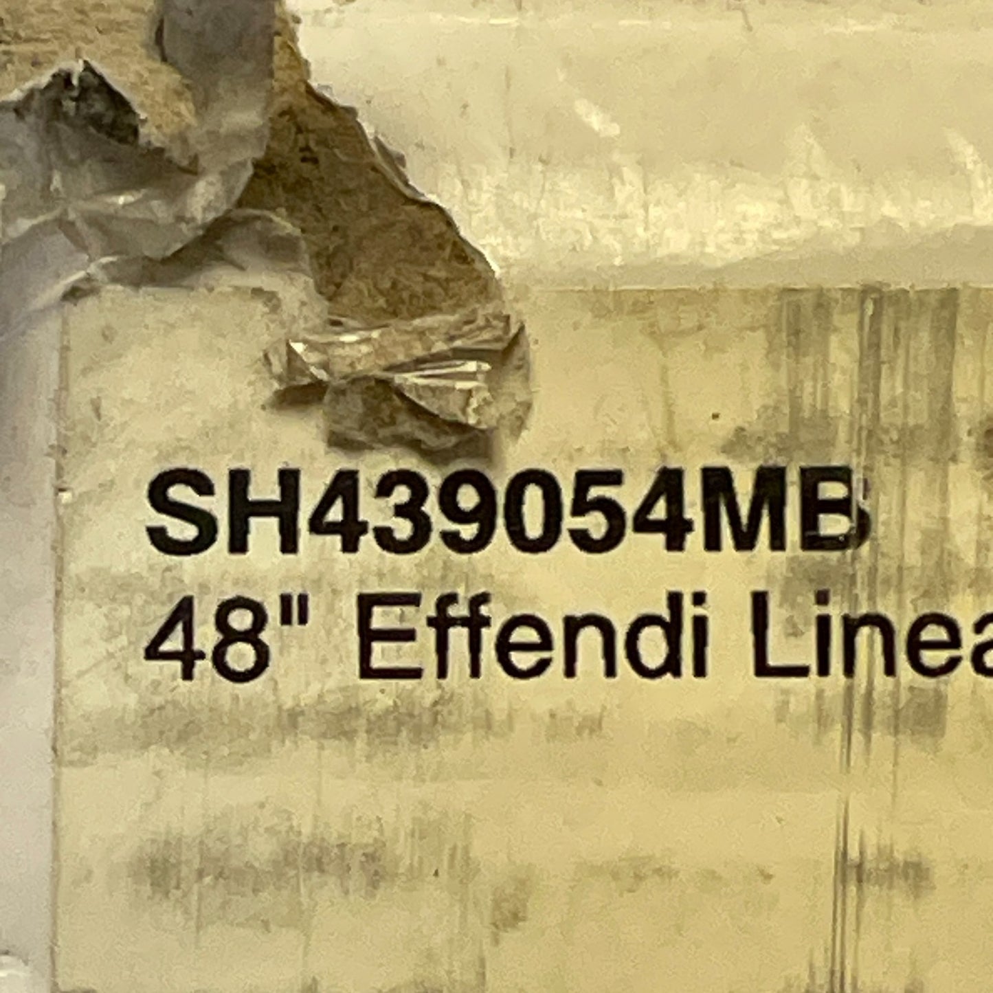 Signature Hardware 48" Effendi Linear Shower Drain Matte Black SH439054MB