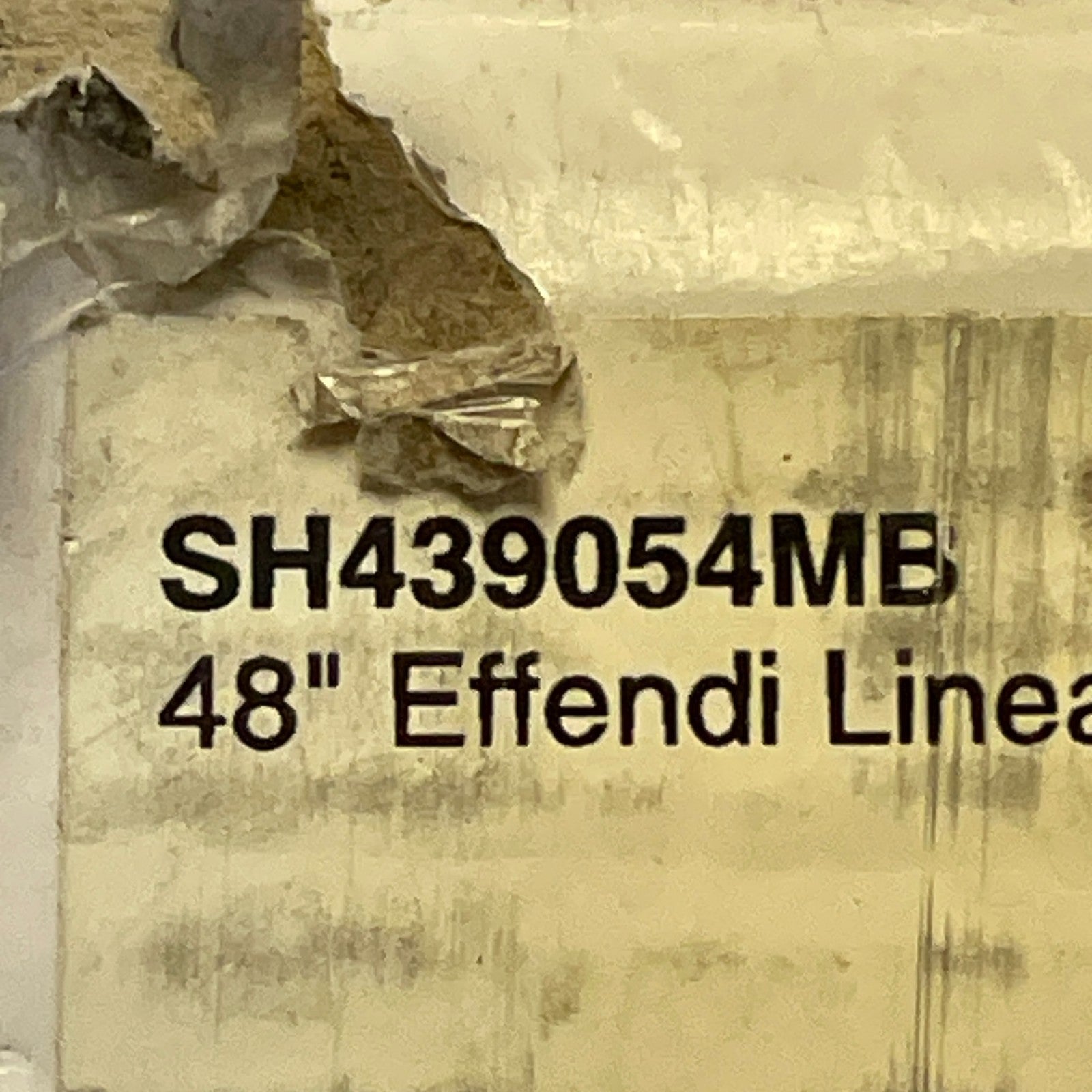 Signature Hardware 48" Effendi Linear Shower Drain Matte Black SH439054MB