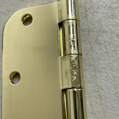 Signature Hardware 3-1/2" Rounded Steel Door Hinge With Plain Bearing-3 Pack -PB