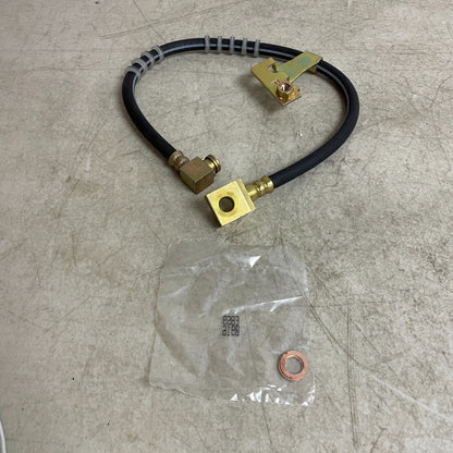 Carquest BHA380073 Brake Hydraulic Hose 11.9" EPDM Rubber w/ Gaskets & Washers