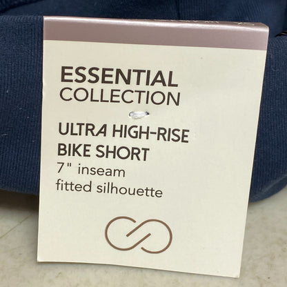 CALIA Women's 7 in Essential High-Rise Bike Short Dark Ocean Solid WAX12270F