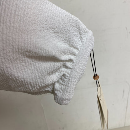 Calia Women's Swim Collection Knot Front Racerback Bikini Top White WSA23211N