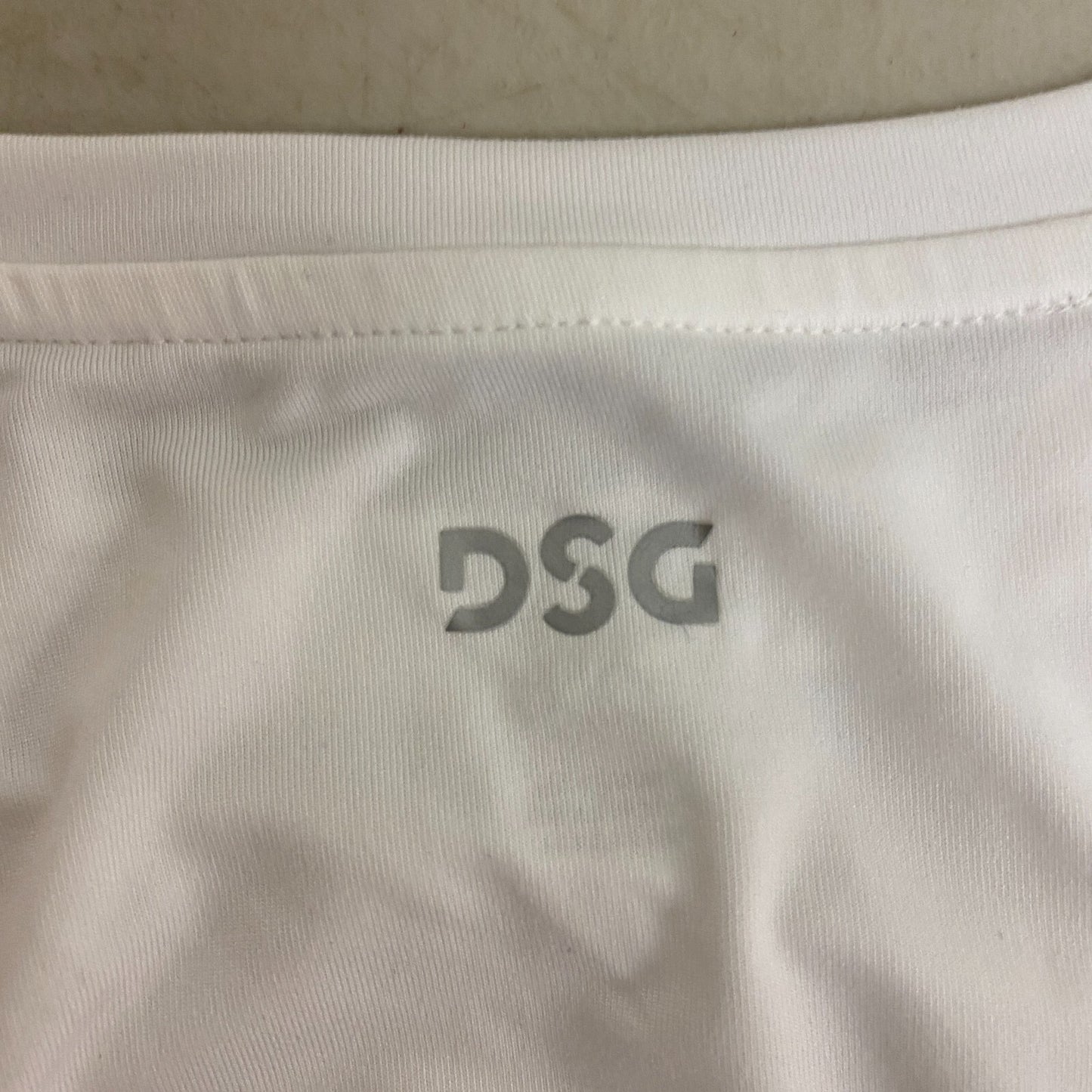 DSG Women's Side Rouched Tank Top Pure White DAW22309WP BRAND NEW