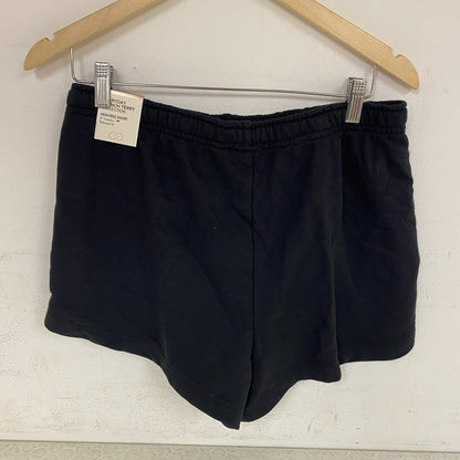 CALIA Womenâs French Terry High Rise Sweatshort Pure Black WAX12384