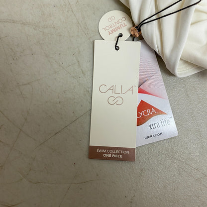 Calia Women's Cutout Halter One Piece Swimsuit Cloud Cover WSA23101 New!