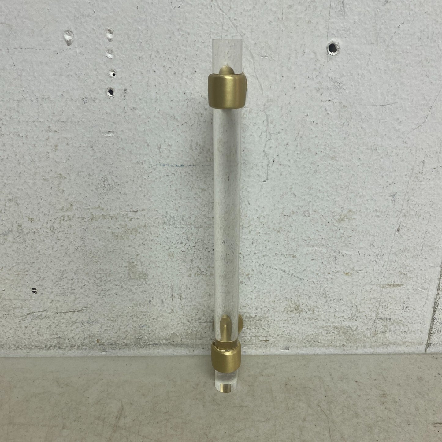 Signature Hardware 6'' Beryn Acrylic Cabinet Pull - Satin Brass SH450376