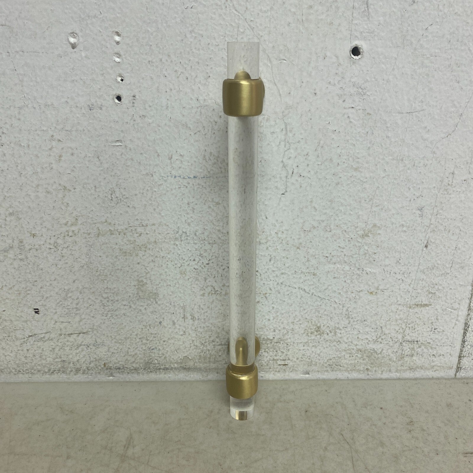 Signature Hardware 6'' Beryn Acrylic Cabinet Pull - Satin Brass SH450376