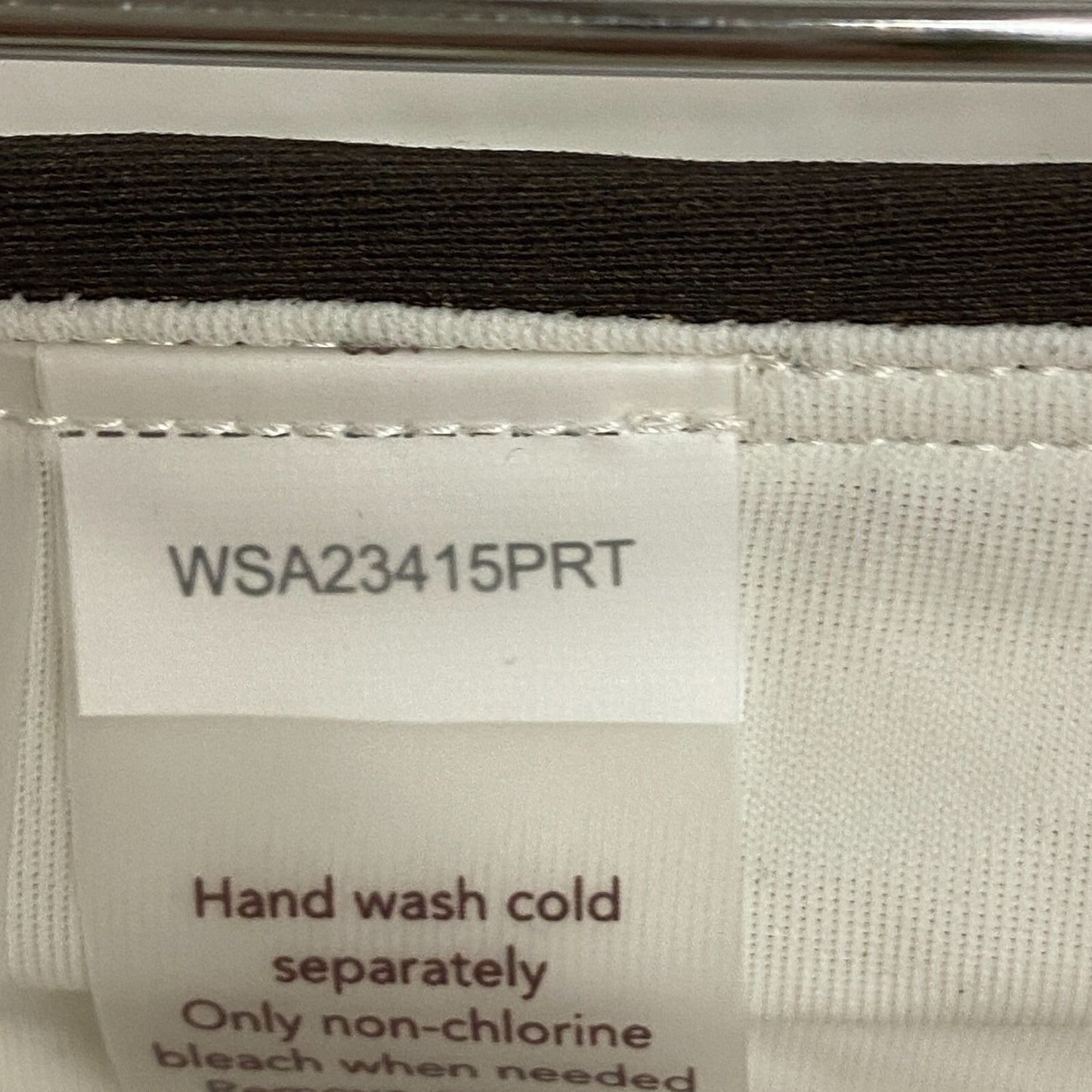 Calia Women's Shirred V Front Mid Rise Bottom Wavy Block Neutral WSA23415PRT New