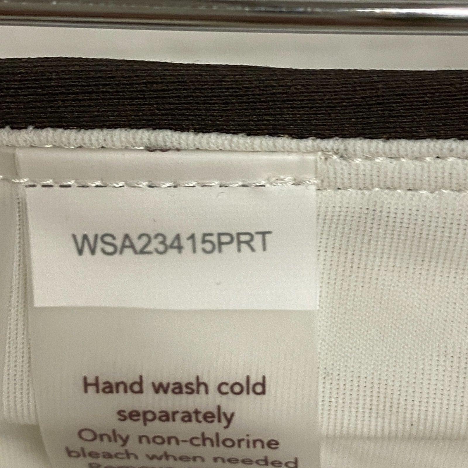 Calia Women's Shirred V Front Mid Rise Bottom Wavy Block Neutral WSA23415PRT New