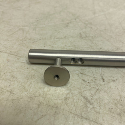 Signature Hardware 10'' Diehl Adjustable Round Brass Drawer Pull Brushed Nickel