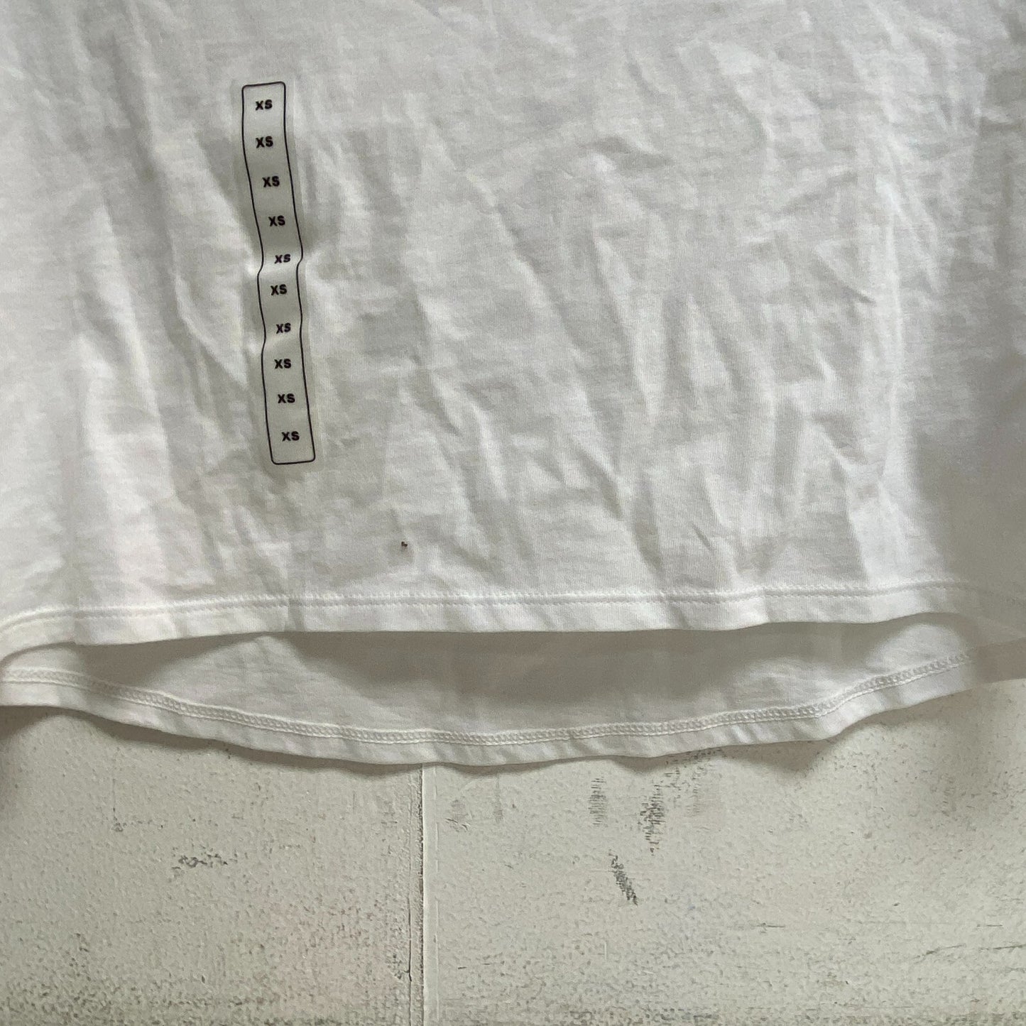 DSG Womens Solid Cut Off Short Sleeve Tee Pure White Fashion Summer DAG13118