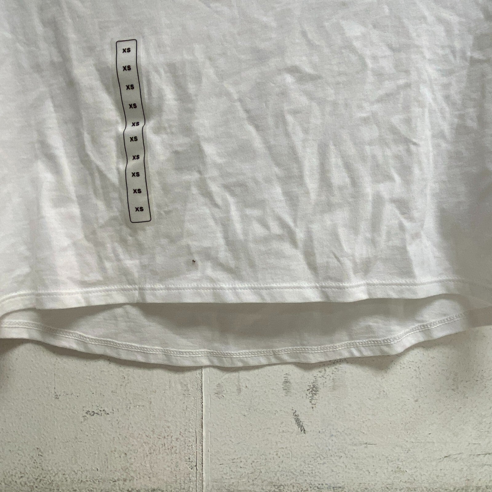 DSG Womens Solid Cut Off Short Sleeve Tee Pure White Fashion Summer DAG13118