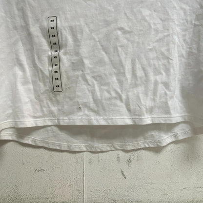 DSG Womens Solid Cut Off Short Sleeve Tee Pure White Fashion Summer DAG13118