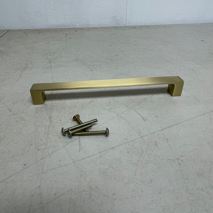 Signature Hardware 7" Gebara Cabinet Pull Satin Brass EH1098.7.SBS