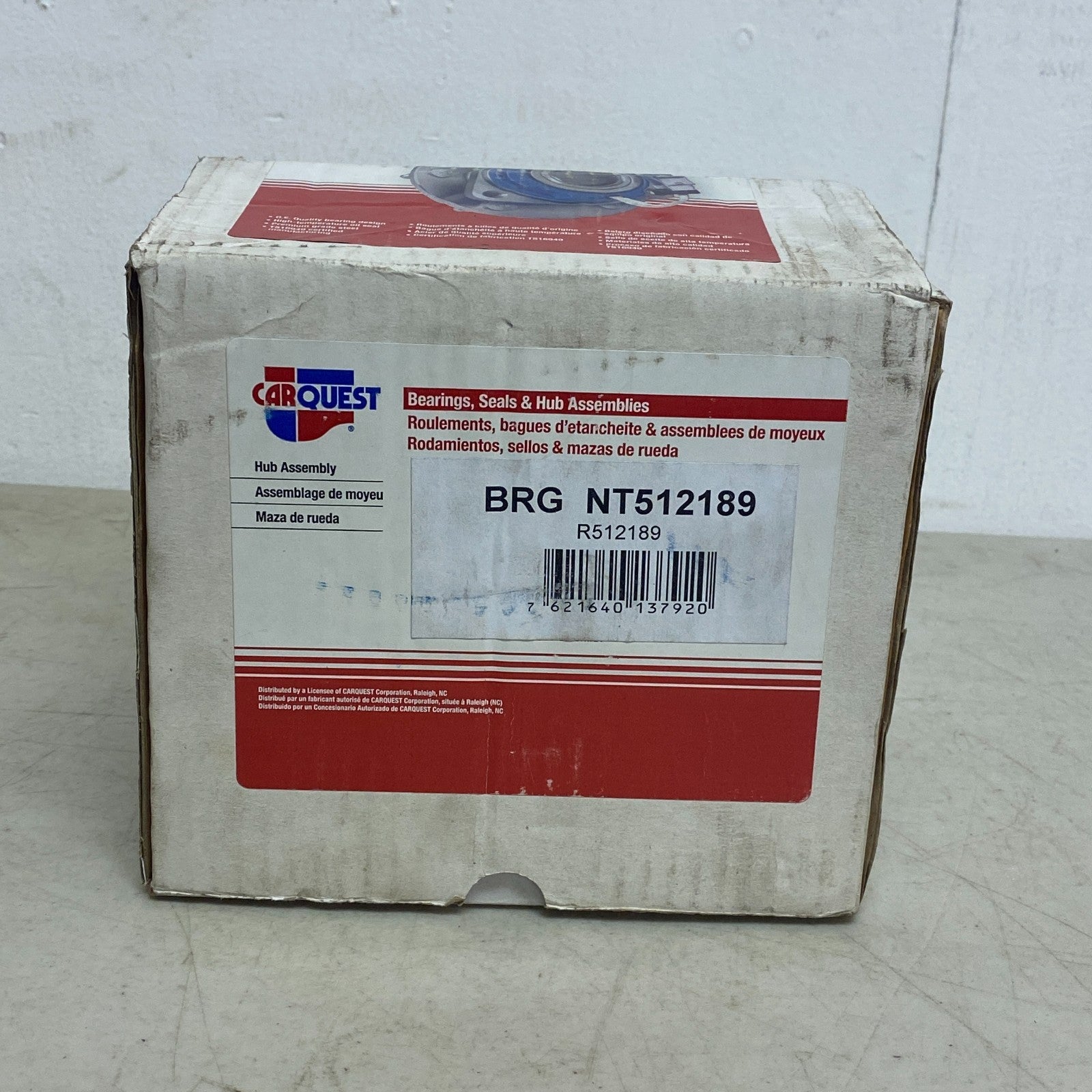 Carquest Front Wheel Hub & Bearing Assembly ABS Steel NT1512189