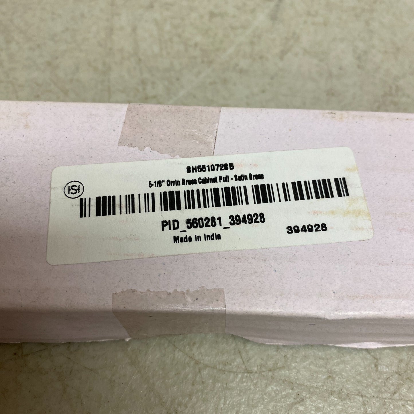 Signature Hardware 5-1/8" Orvin Brass Cabinet Pull - Satin Brass