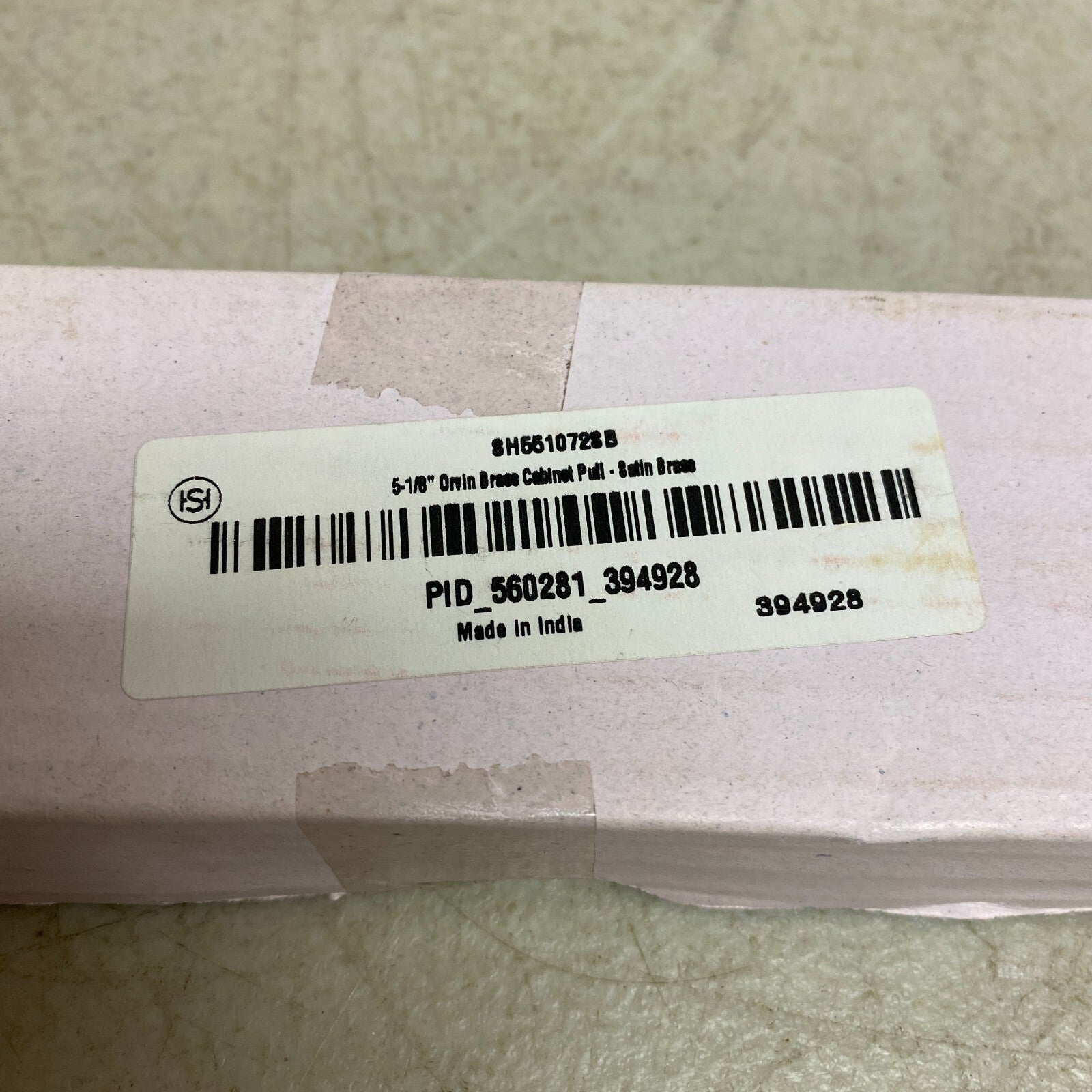 Signature Hardware 5-1/8" Orvin Brass Cabinet Pull - Satin Brass