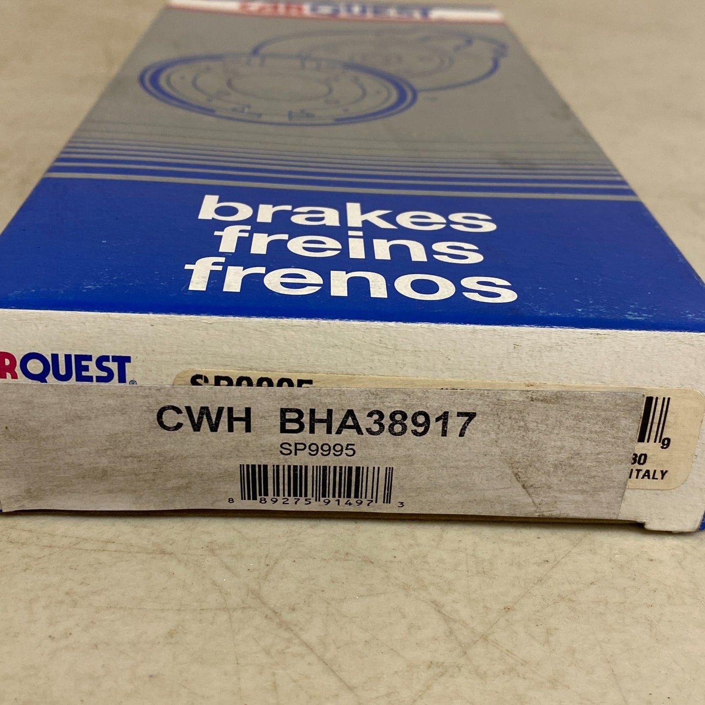 Carquest Wearever Brake Hose Right Side w/ Banjo Fitting & Washers BHA38917