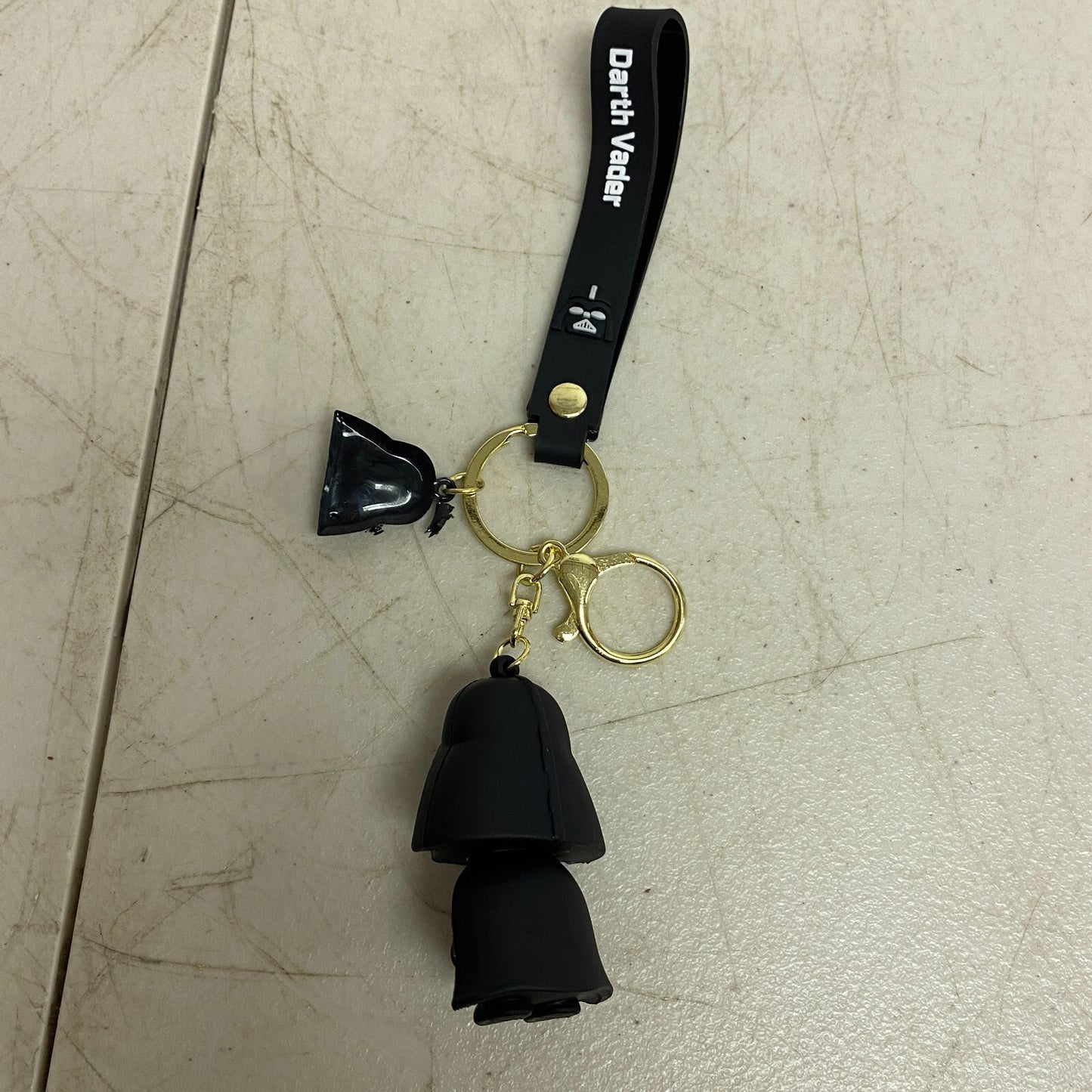 Assorted Silicone Star Wars Keychain With Darth Vader Accessory