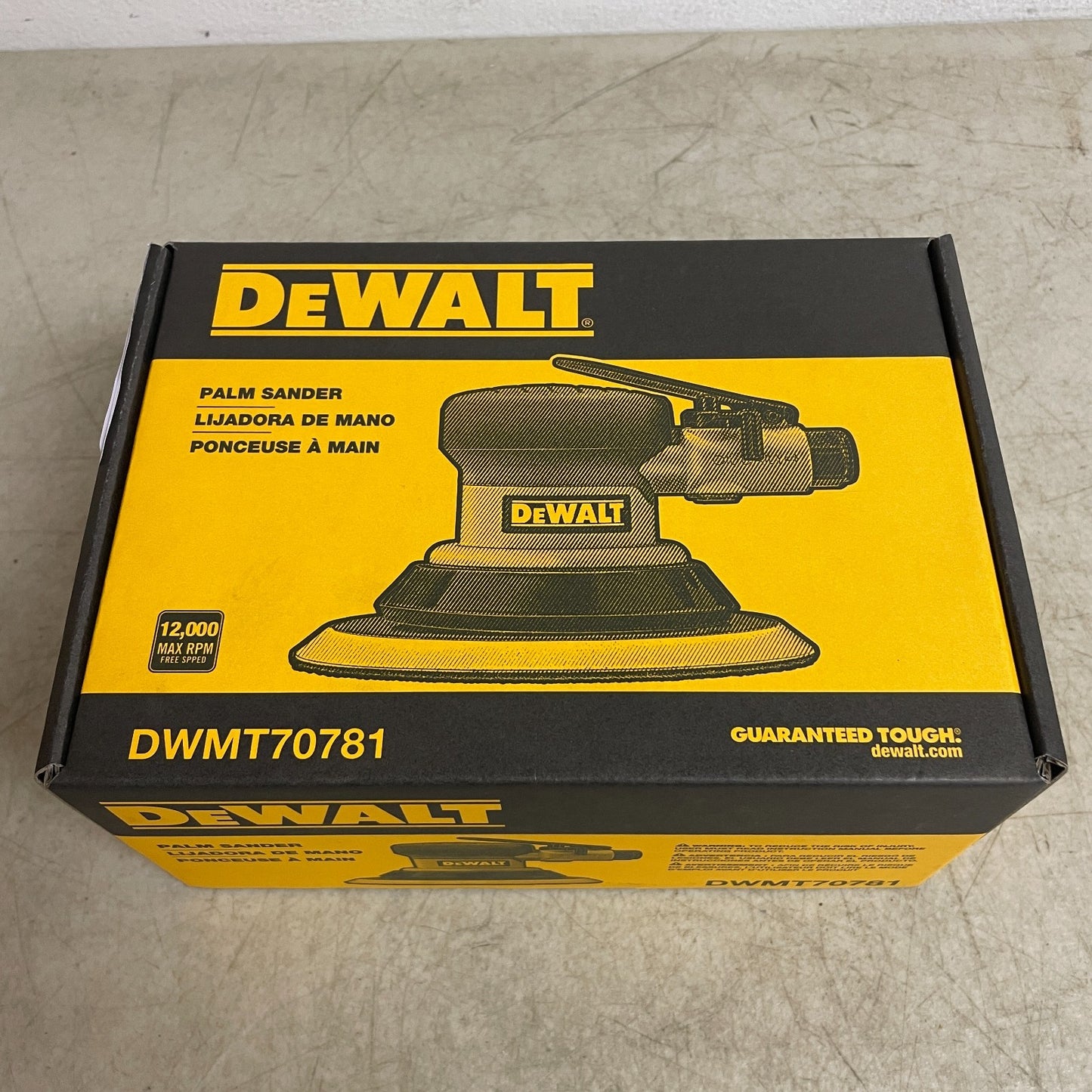 DeWalt 6" Pneumatic Palm Sander DWMT70781 Touch-Control 12,000 RPM