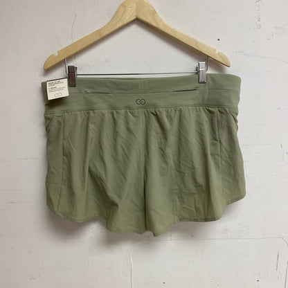 Calia Womens 3" Inseam Kick it Up Short Smudge Sage Relaxed Fit Solid WAX12261